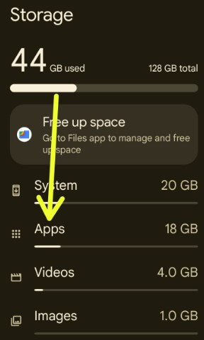 Clear the app cache on your Smartphone