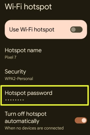 How to Change Mobile Hotspot Password on Android devices