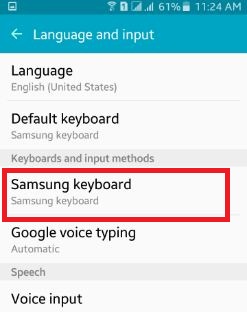 Change keyboard language to change WhatApp language Android
