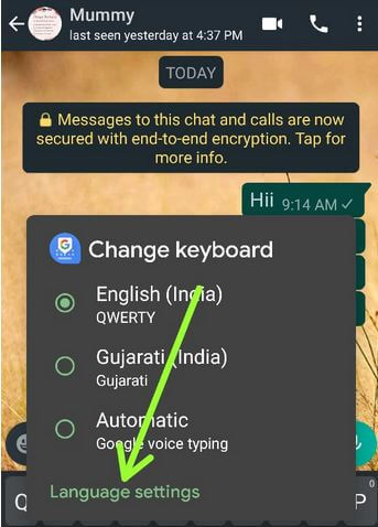How to Change Language settings on WhatsApp Android