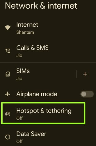 Set up a mobile hotspot on your Android devices