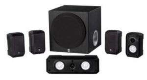 Home theater system with wireless speakers