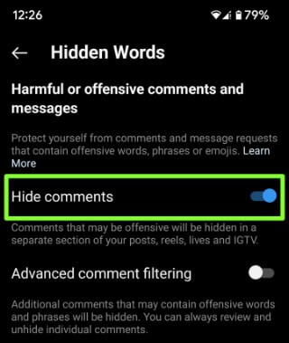 How to Hide Comments for Instagram on Android