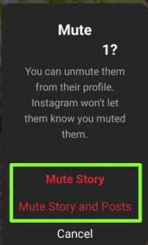 How to Mute Someone Story on Instagram App Android
