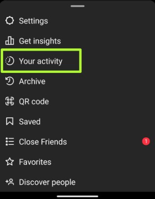 Open Instagram Activity on your Android