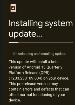 Check for System Update