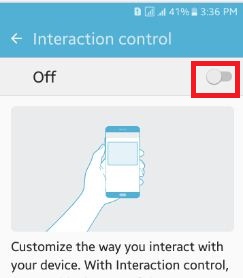 disable-interaction-control-android-phone
