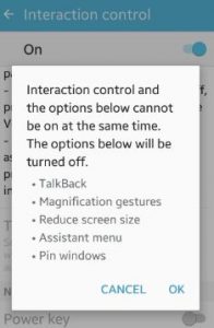 enable interaction control marshmallow
