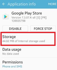 Google Play Store app information