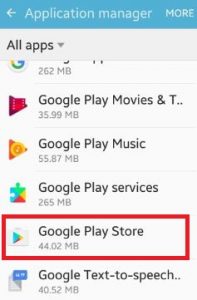 Google Play Store error 505 fix