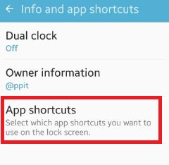 Info and app shortcuts settings in android M