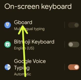 Gboard Settings on your Android devices