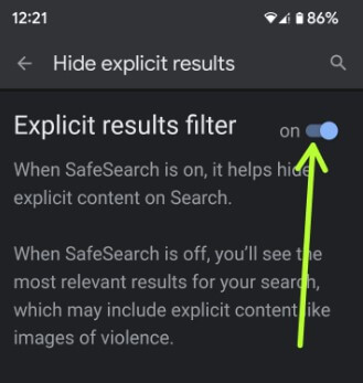 How to Turn Off Safesearch Google on Android