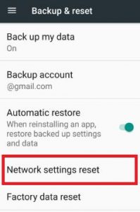 Network settings reset on Nougat 7.0