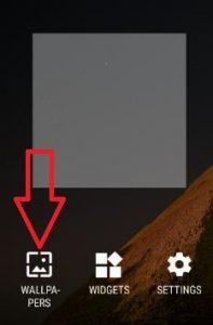 Select wallpapers to set photo on lock screen