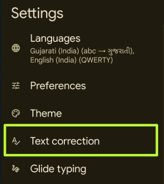 Text Correction Settings on your Android Phone