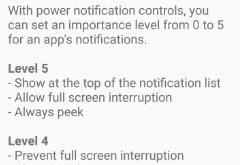 enable power notification controls android Nougat