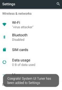 enable system UI tuner android 7.0