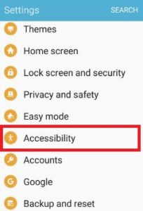 Configurações de acessibilidade android 6.0 marshmallow