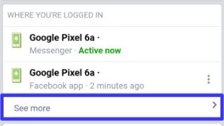 Log out of FB Messenger from All Devices