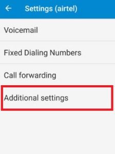 Tap on additional settings on nougat