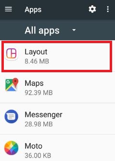 Tap on any app want to turn off background data of app