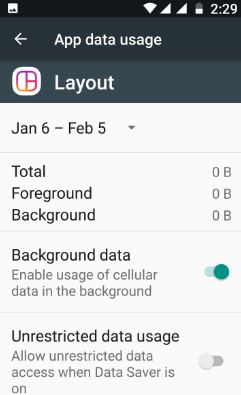disable app background data android