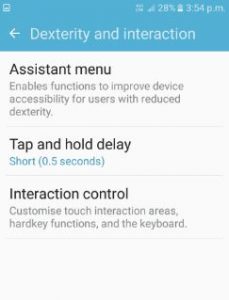 use dexterity and interaction android