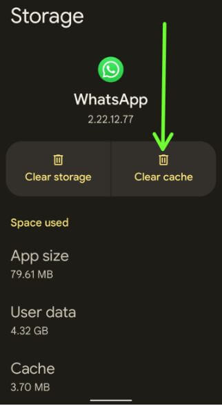 Clear WhatsApp App Cache & Data to Fix WhatsApp App Crashing or Freezing issue