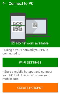 Connect Xender using Wi-Fi device