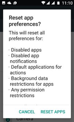 Reset App Preference on Latest Android