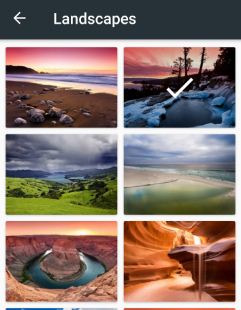 Set landscape photo on Google keyboard background theme