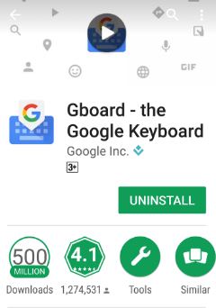 Uninstall Gboard the Google Keyboard app