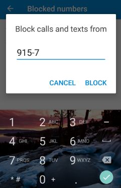 block calls and SMS in android nougat