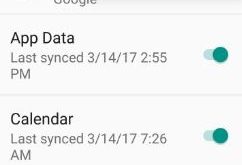 sync apps with Google account