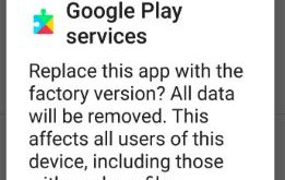 uninstall Google play services updates