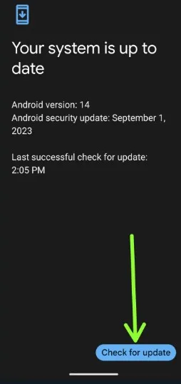 Check System Update to Fix Android Phone Restarts When Charging