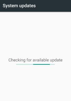 Check system software update in android device 7.0