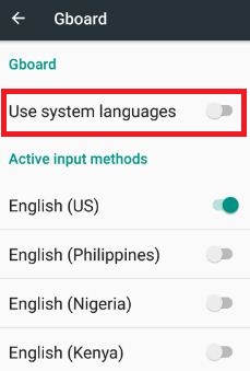 Disable system languages in android nougat