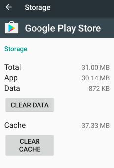How to clear cache and data of play store to fix error 905