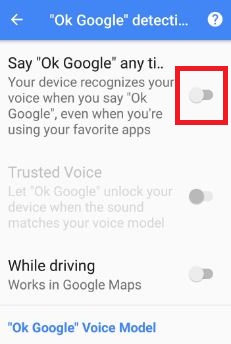 How to unlock phone with ok google