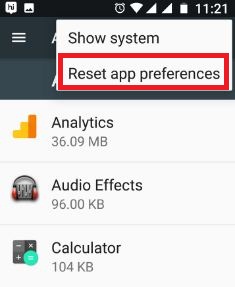 Reset app preferences in android to fix android rebooting constantly