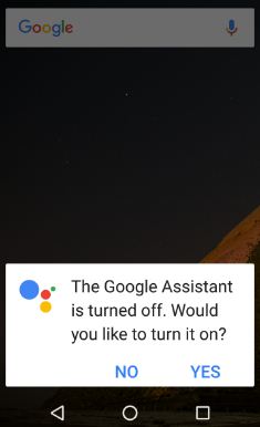 Turn off Google Assistant on nougat