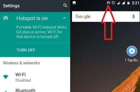 Turn on Wi-Fi hotspot in android 7.0 device