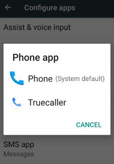 change default apps on android nougat