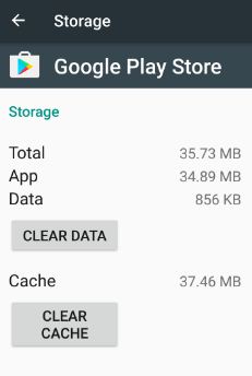 how to clear play store cache in android 7.0 device