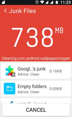 use clean master android nougat