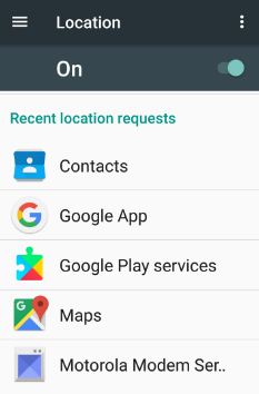 use location services on android nougat