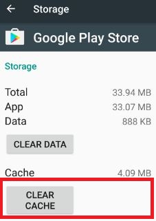 Clear cache of Google play store to fix error 498