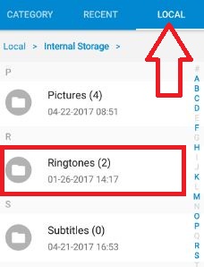 Copy and paste songs to ringtone directory in android